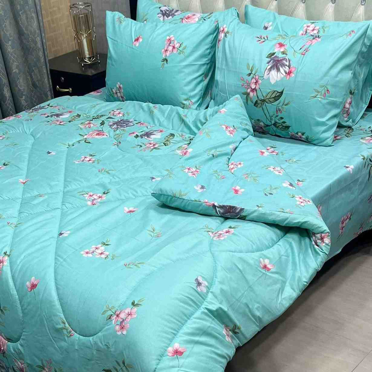 7Pc Printed Comforter Set #04