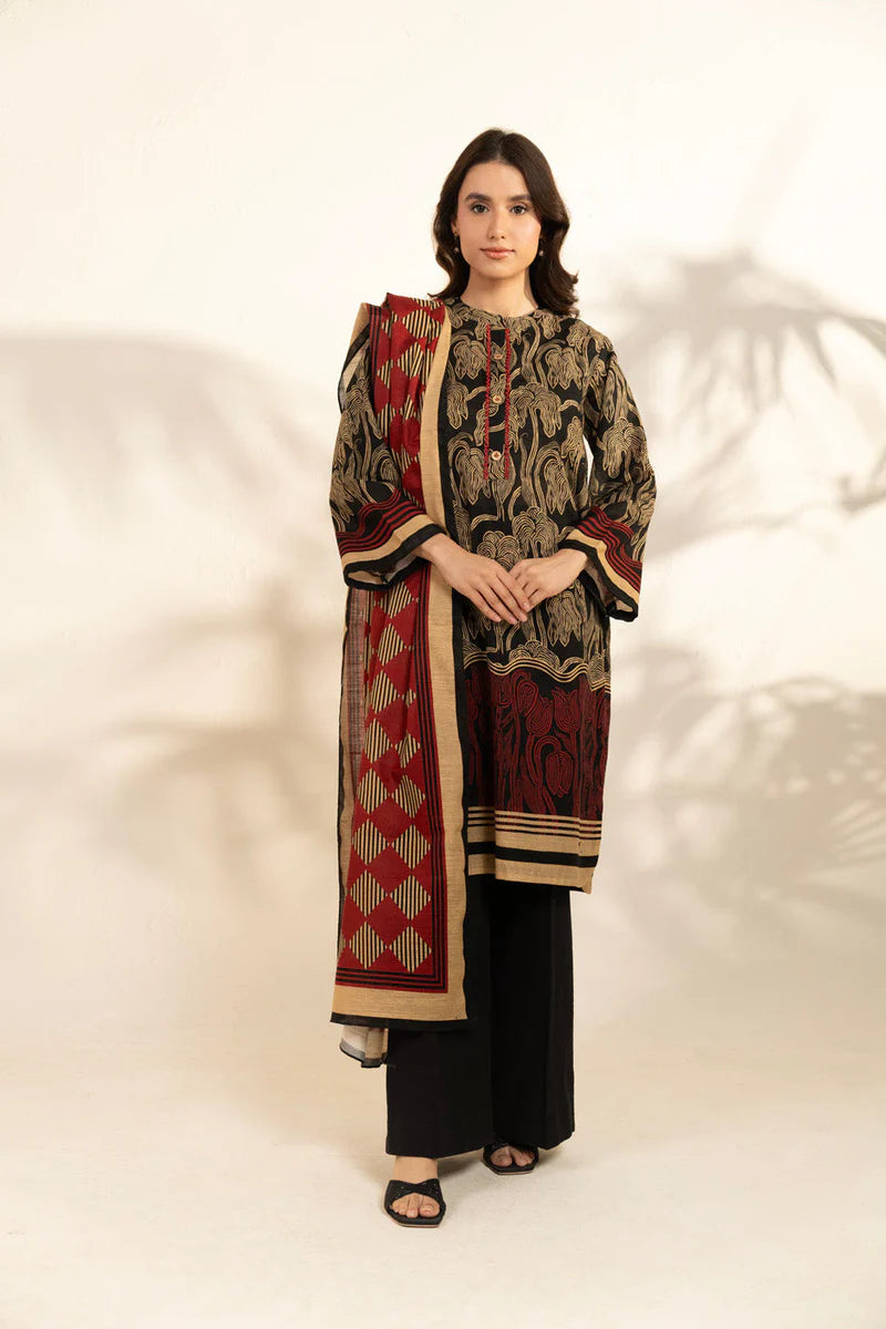 RTS | SHIRT, TROUSER & SHAWL KHADDAR | 3PCS