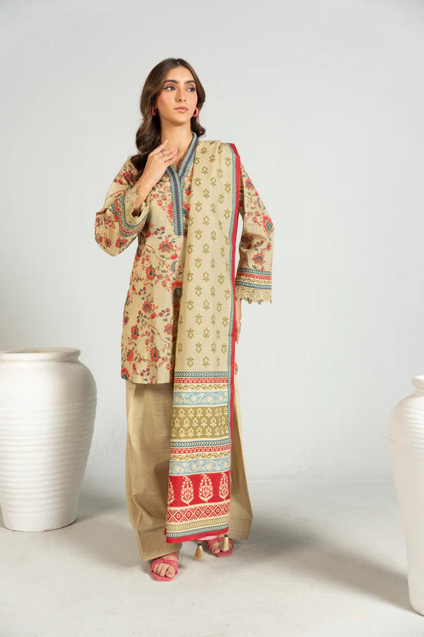 RTS | SHIRT, TROUSER & SHAWL KHADDAR | 3PCS